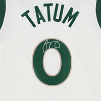 Jayson Tatum Boston Celtics Autographed White Nike 2023-24 City Edition Swingman Jersey