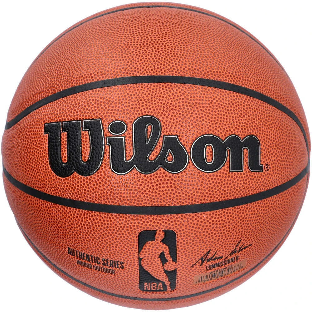 Ballon de basket-ball d'intérieur/extérieur Wilson NBA Authentic Series autographié par Jayson Tatum des Boston Celtics