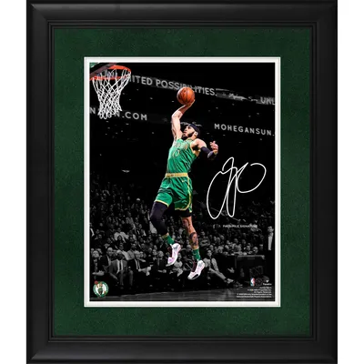 Fanatics Authentic Framed Jayson Tatum Boston Celtics Autographed Jordan Brand 2020-21 Black Statement Swingman Jersey