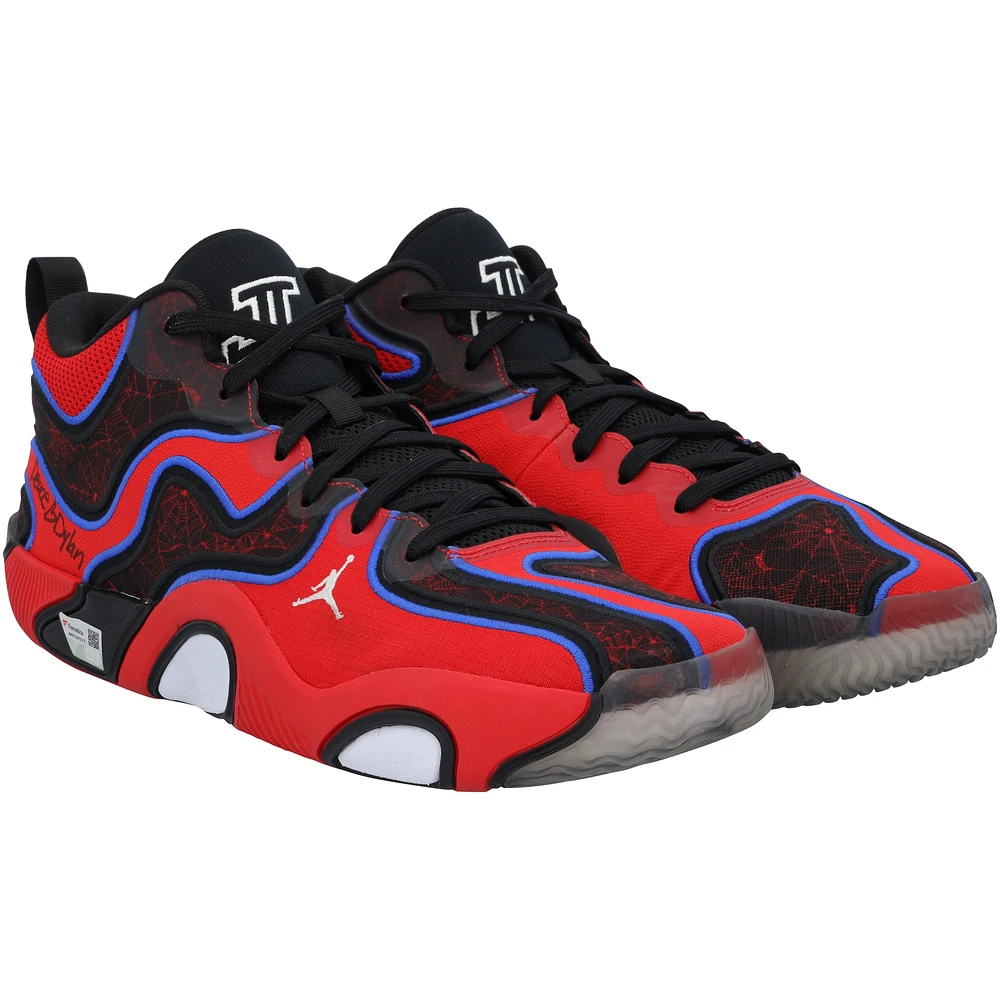 Jayson Tatum Boston Celtics Game-Used Red Jordan Brand Shoes vs. Toronto Raptors on February 25, 2025