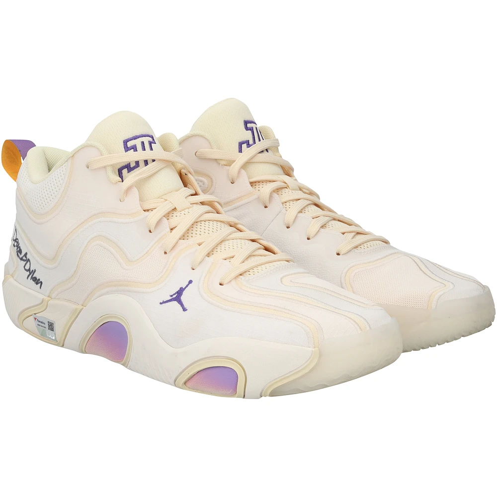 Jayson Tatum Boston Celtics Game-Used Tan Jordan Brand Shoes vs. Philadelphia 76ers on February 20, 2025