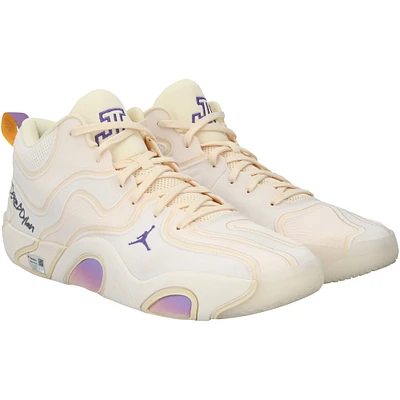 Jayson Tatum Boston Celtics Game-Used Tan Jordan Brand Shoes vs. Philadelphia 76ers on February 20, 2025