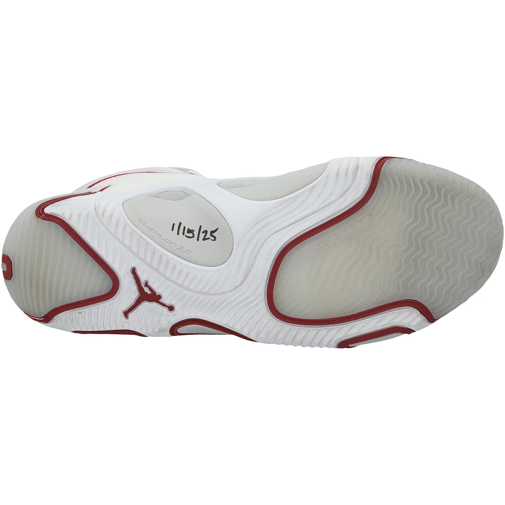 Jayson Tatum Boston Celtics Game-Used White/Red Jordan Shoes vs. Toronto Raptors on January 15, 2025