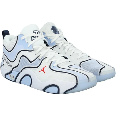 Jayson Tatum Boston Celtics Game-Used White Jordan Brand Shoes vs. Chicago Bulls on January 29, 2025