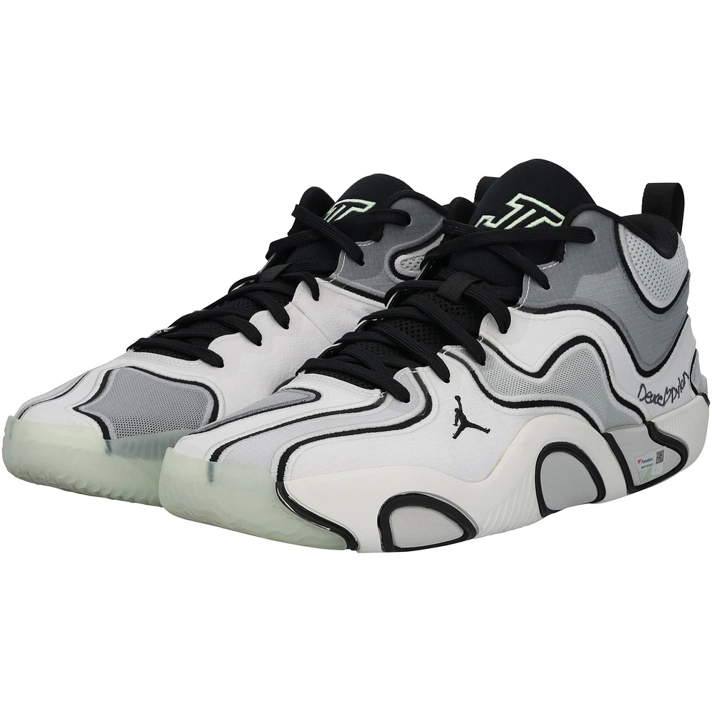 Jayson Tatum Boston Celtics Game-Used White Jordan Shoes vs. Golden State Warriors on November 6, 2024