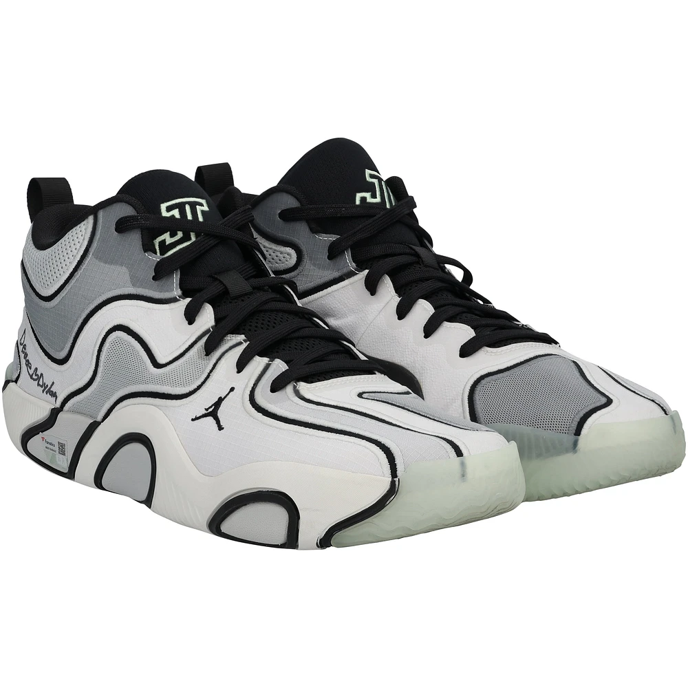 Jayson Tatum Boston Celtics Game-Used White Jordan Shoes vs. Golden State Warriors on November 6, 2024