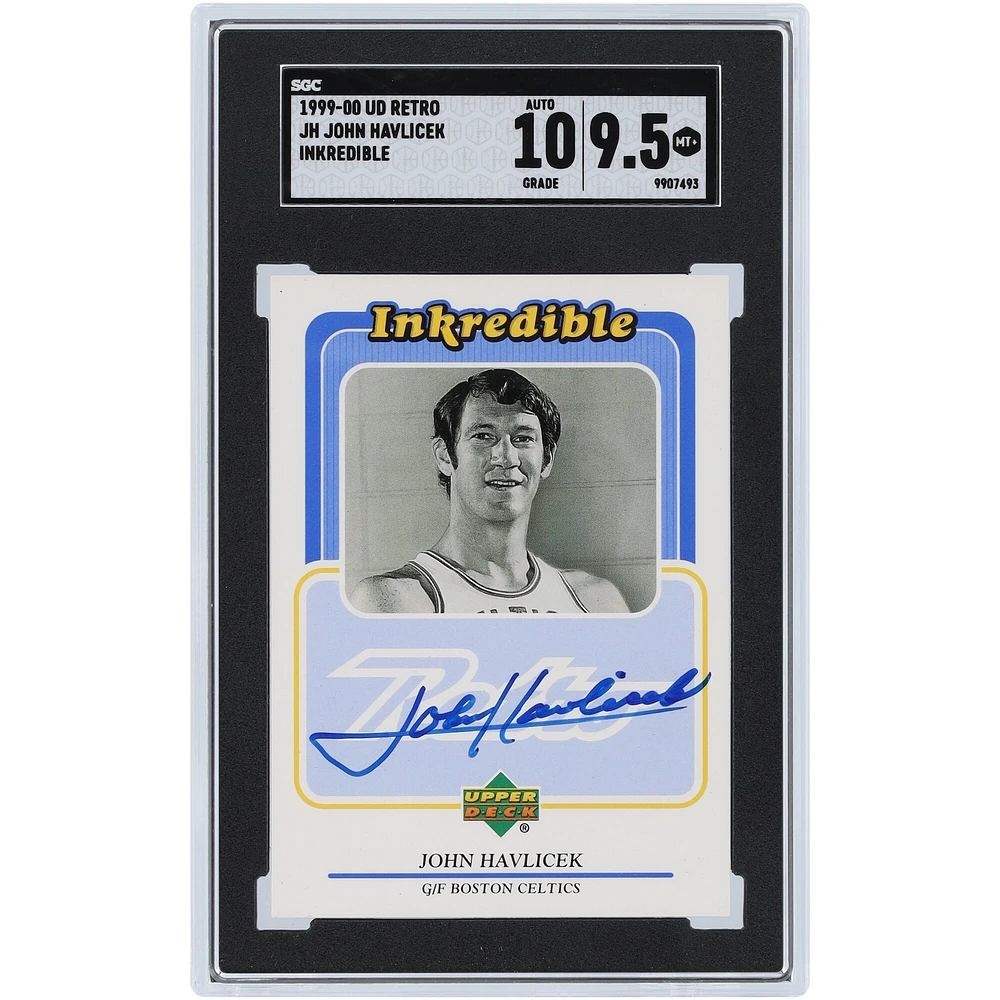 Carte autographiée Upper Deck Retro Inkredible #JH SGC 1999-00 des Boston Celtics, 9,5/10, authentifiée