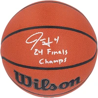 Jrue Holiday Boston Celtics Autographed 2024 NBA Finals Champions Wilson Authentic Series Indoor/Outdoor Basketball with "24 Finals Champs" Inscription