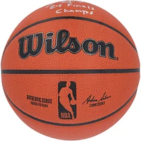 Jrue Holiday Boston Celtics Autographed 2024 NBA Finals Champions Wilson Authentic Series Indoor/Outdoor Basketball with "24 Finals Champs" Inscription