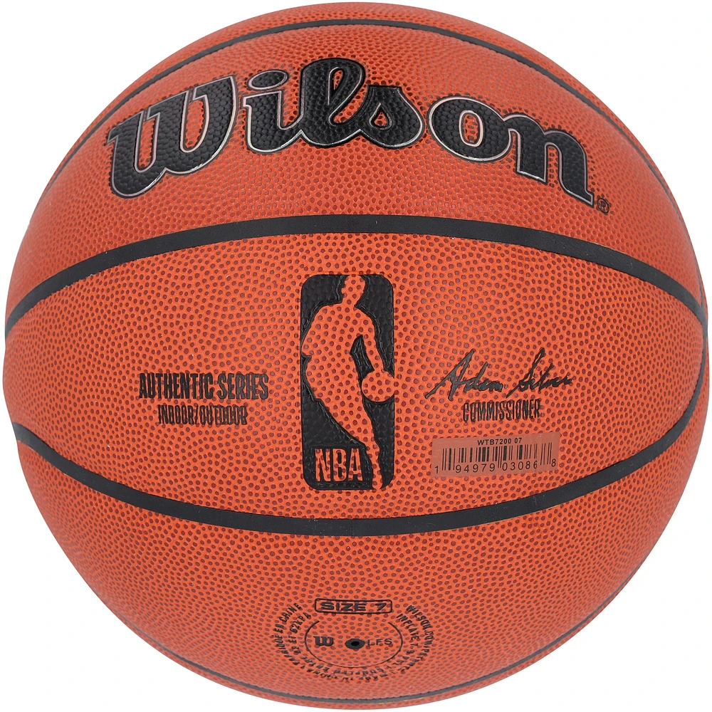 Jrue Holiday Boston Celtics Autographed 2024 NBA Finals Champions Wilson Authentic Series Indoor/Outdoor Basketball with "24 Finals Champs" Inscription
