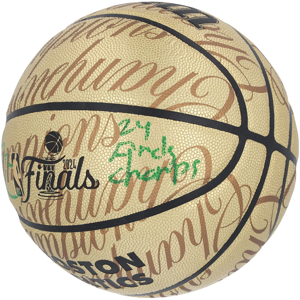 Jrue Holiday Boston Celtics Autographed 2024 NBA Finals Champions Wilson Collector's Edition Basketball with "24 Finals Champs" Inscription