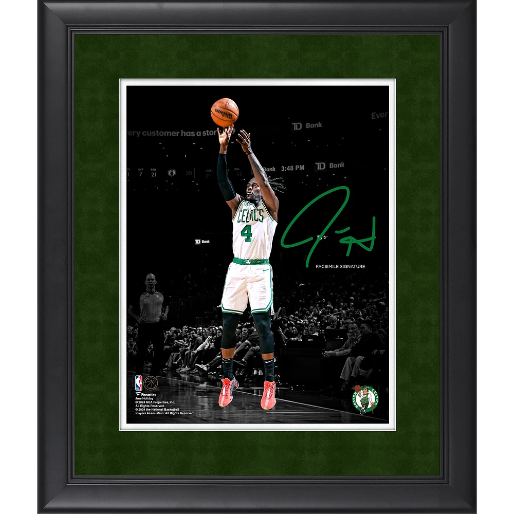 Photographie de Jrue Holiday Boston Celtics Fac-similé Signature 11" x 14 "