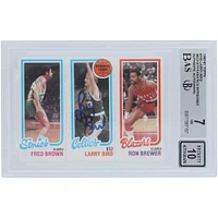 V106832 Celtes Larry Bird Boston Celtics Autographié 1980-81 Topps #165 Beckett Fanatics Witnessed Authentifié 7/10 Rookie Card Larry Bird AUT TPP TRADING CARDS 45666 AUTTRC CA01BK5630 #16