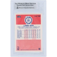 Larry Bird Boston Celtics Autographié 1986-87, 1980-81, 1981-82 Topps Fleer Set #9,94,4 #33/33 Beckett Fanatics Witnessed Authentifié Ensemble de 3 cartes avec plusieurs inscriptions