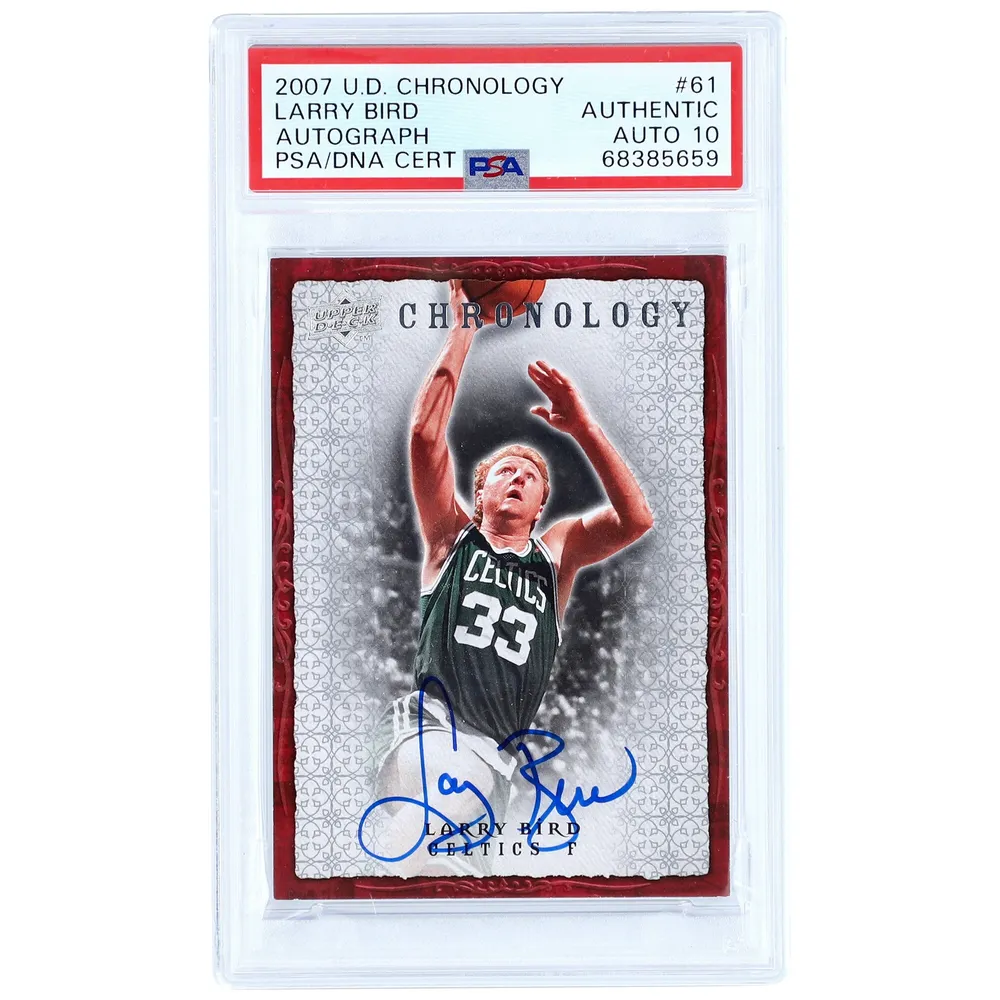 Larry Bird Boston Celtics Autographed Fanatics Authentic Mitchell