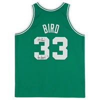 Maillot authentique autographié par Mitchell & Ness Kelly Green 1985-86 des Boston Celtics par Larry Bird avec inscription « Larry Legend » - Édition limitée à 133 exemplaires