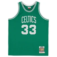 Maillot authentique autographié par Mitchell & Ness Kelly Green 1985-86 des Boston Celtics par Larry Bird avec inscription « Larry Legend » - Édition limitée à 133 exemplaires
