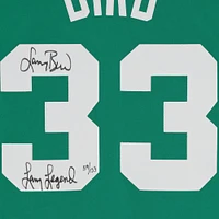 Maillot authentique autographié par Mitchell & Ness Kelly Green 1985-86 des Boston Celtics par Larry Bird avec inscription « Larry Legend » - Édition limitée à 133 exemplaires