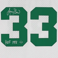 Maillot Swingman blanc autographié par Larry Bird des Boston Celtics Mitchell & Ness 1985-86 avec inscription « HOF 1998 » - Édition limitée à 33 exemplaires