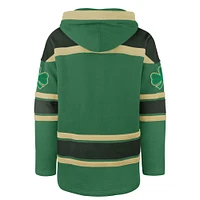 Men's '47  Kelly Green Boston Celtics McLucky Superior Lace-Up Pullover Hoodie