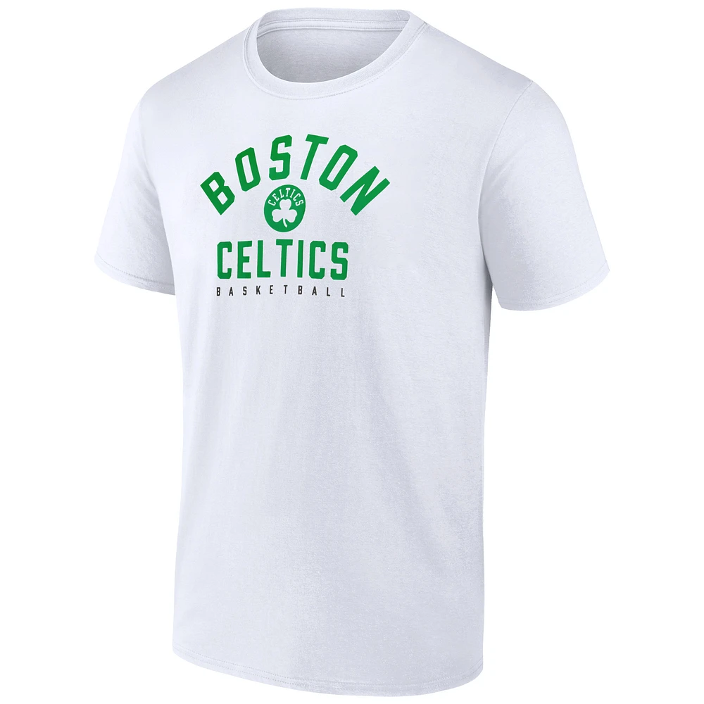 Men's Fanatics  White Boston Celtics T-Shirt
