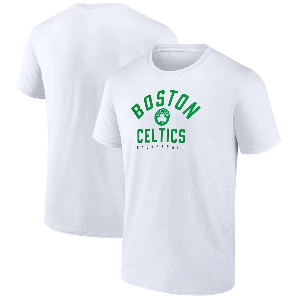 Men's Fanatics White Boston Celtics T-Shirt
