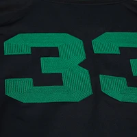 Men's Mitchell & Ness Larry Bird Black Boston Celtics NBA Legends Full-Snap Satin Jacket