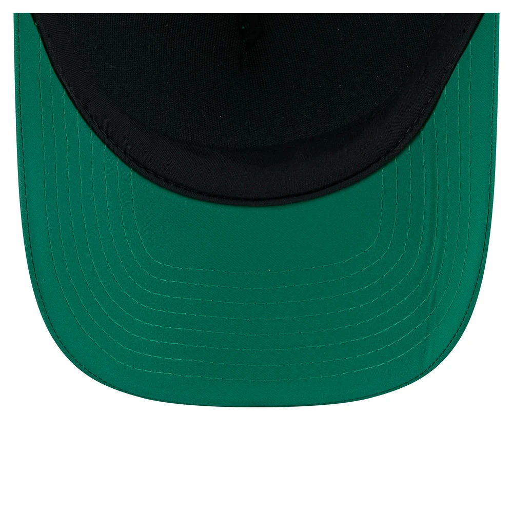 Men's New Era  Kelly Green Boston Celtics Minimalist A-Frame 9FORTY Trucker Hat