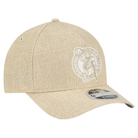 Casquette ajustable Boston Celtics A-Frame 9FORTY en tissu tissé par injection pour homme New Era Tan