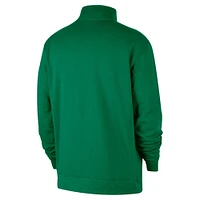 Men's Nike  Kelly Green Boston Celtics Courtside Club Half-Zip Pullover