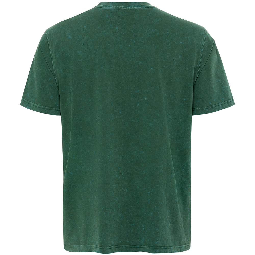 Men's Sportiqe  Green Boston Celtics Distressed Rock & Roll Collection Angus Premium Mineral Wash T-Shirt
