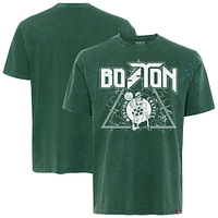Men's Sportiqe  Green Boston Celtics Distressed Rock & Roll Collection Angus Premium Mineral Wash T-Shirt