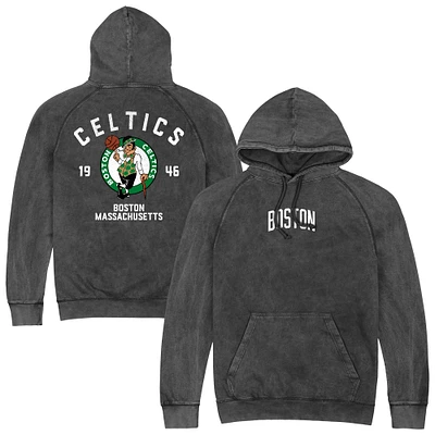 Men's Stadium Essentials  Charcoal Boston Celtics Vintage Raglan Pullover Hoodie