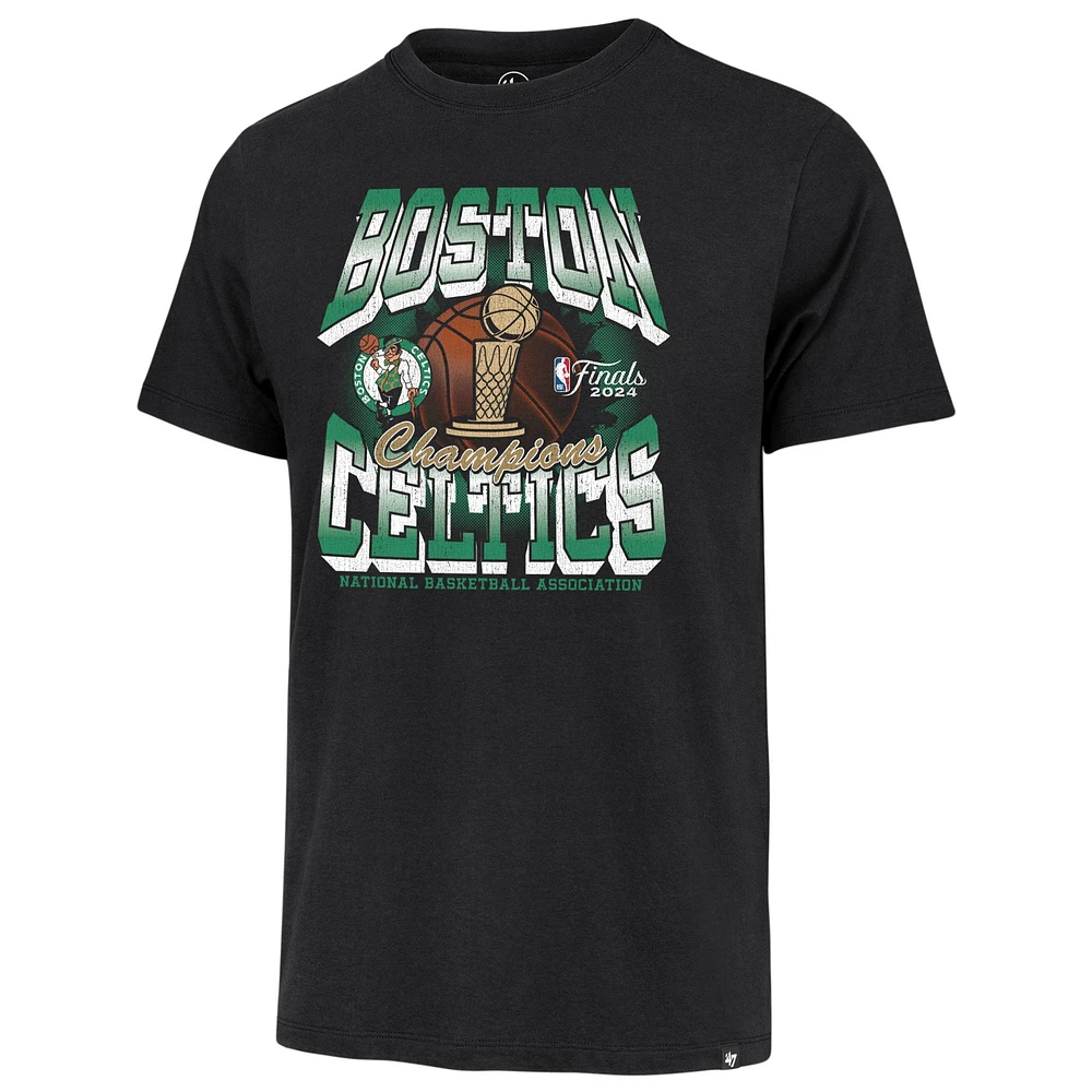 T-shirt rétro Franklin pour hommes '47 noir Boston Celtics 2024 Champions de la finale NBA Big & Tall