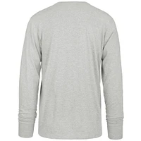 Men's '47  Gray Boston Celtics First Rate Franklin Long Sleeve T-Shirt