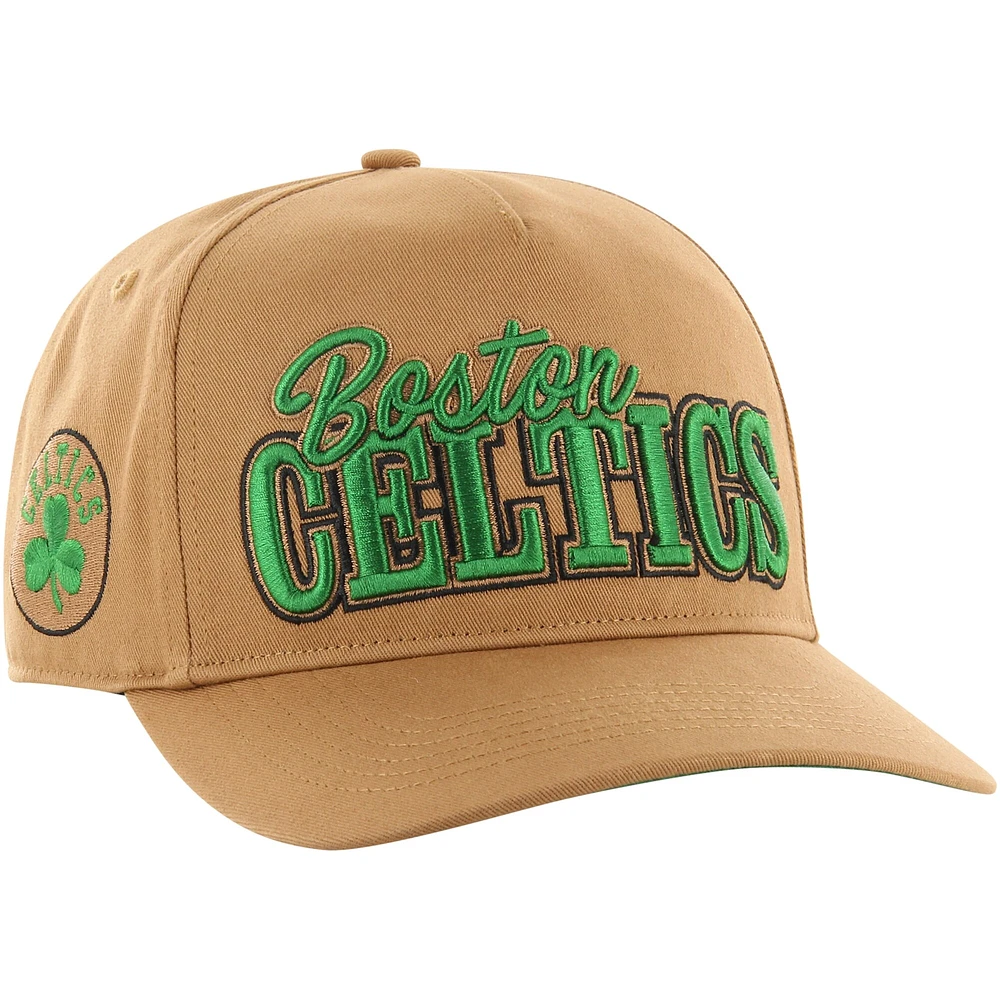 Casquette réglable Barnes Hitch '47 Tan Boston Celtics pour hommes