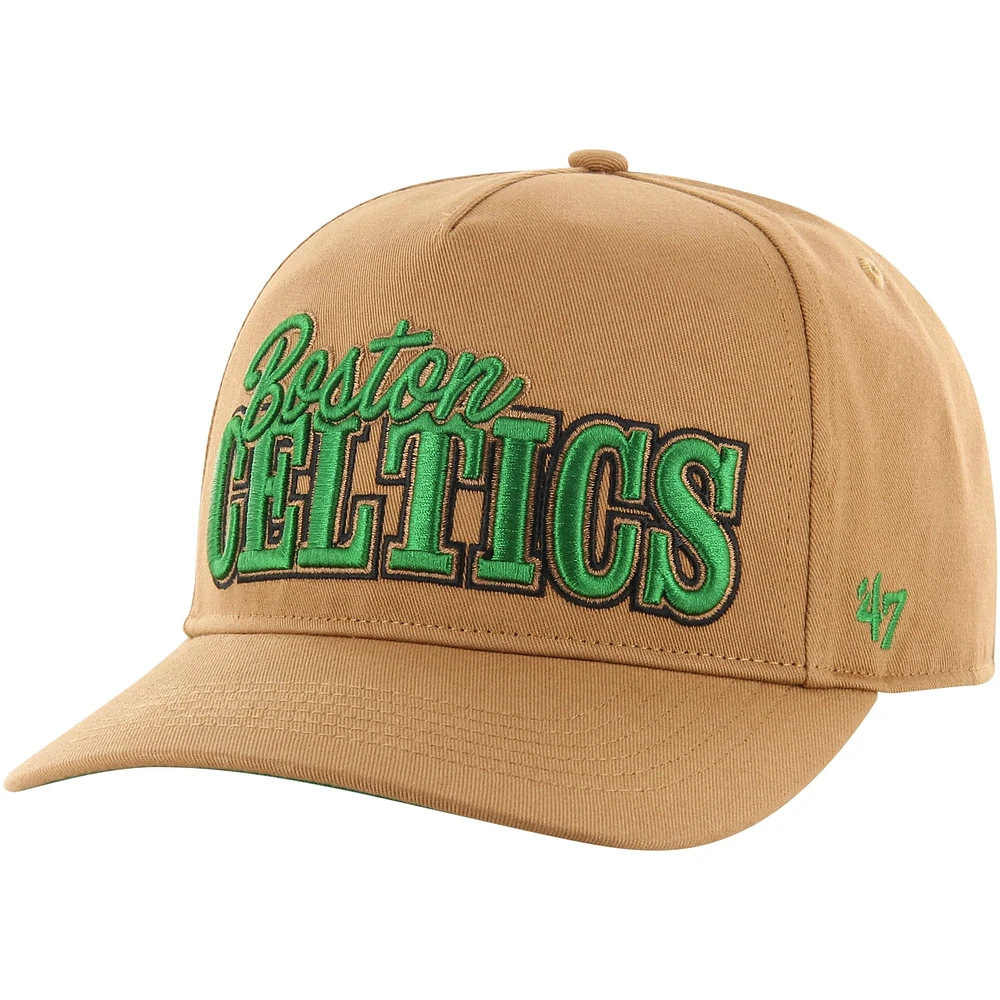 Casquette réglable Barnes Hitch '47 Tan Boston Celtics pour hommes