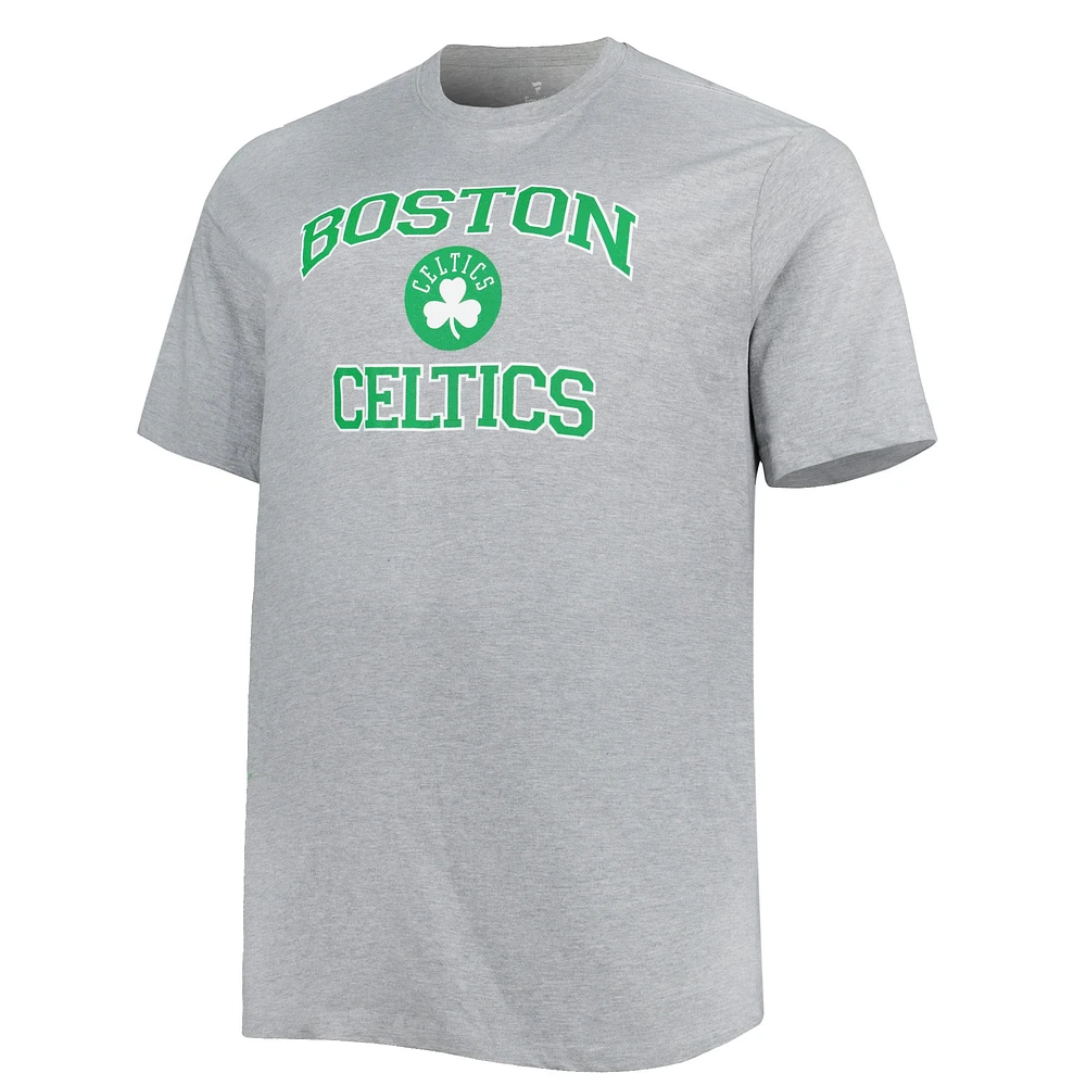 Men's Black Boston Celtics Big & Tall Heart Soul T-Shirt