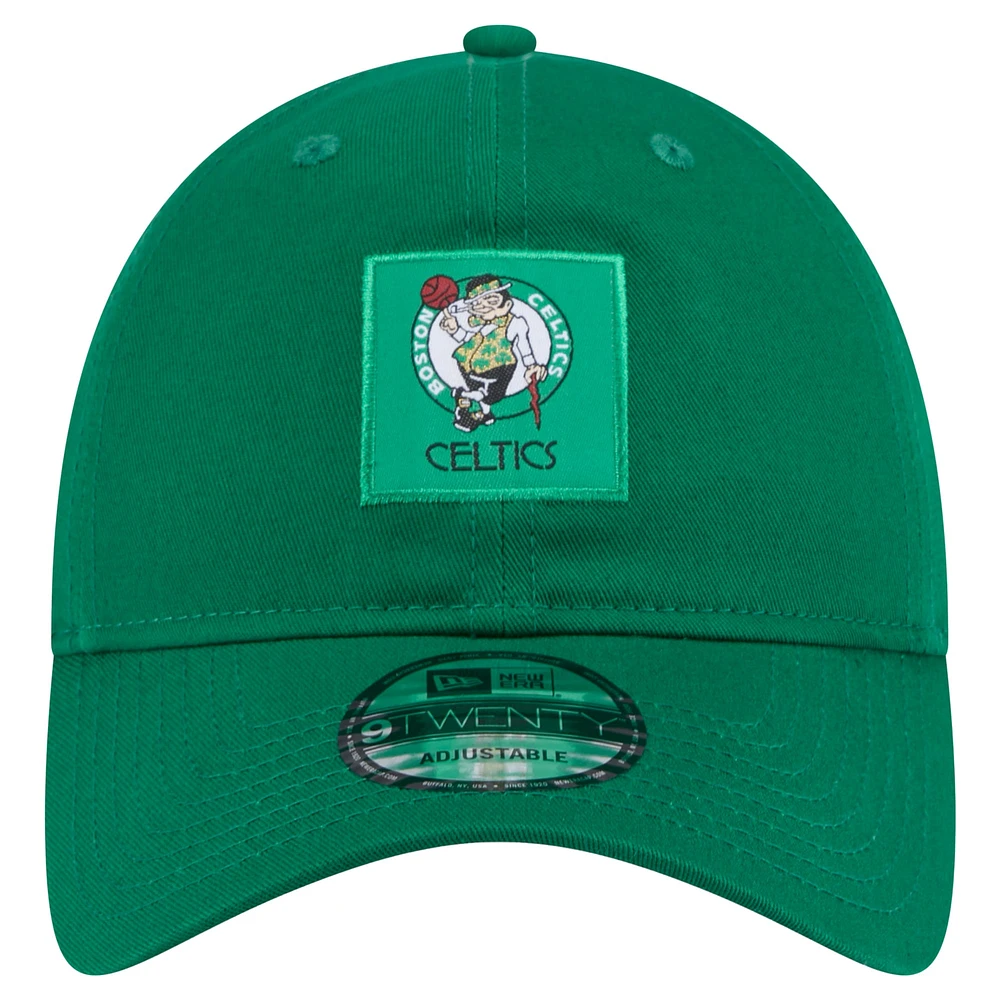 Men's Boston Celtics  New Era Kelly Green Victory Grove Patch 9TWENTY Adjustable Hat