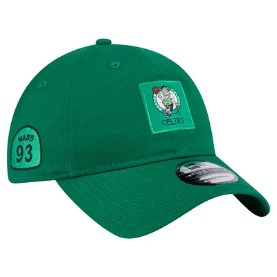 Casquette ajustable 9TWENTY Victory Grove Patch Kelly Green des Boston Celtics de New Era pour homme