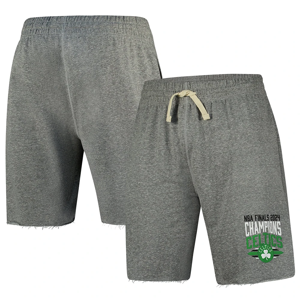 Short Concepts Sport gris Boston Celtics 2024 NBA Finals Champions Mainstream Terry pour hommes