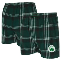 Men's Concepts Sport Kelly Green Boston Celtics Region Flannel Boxer Short