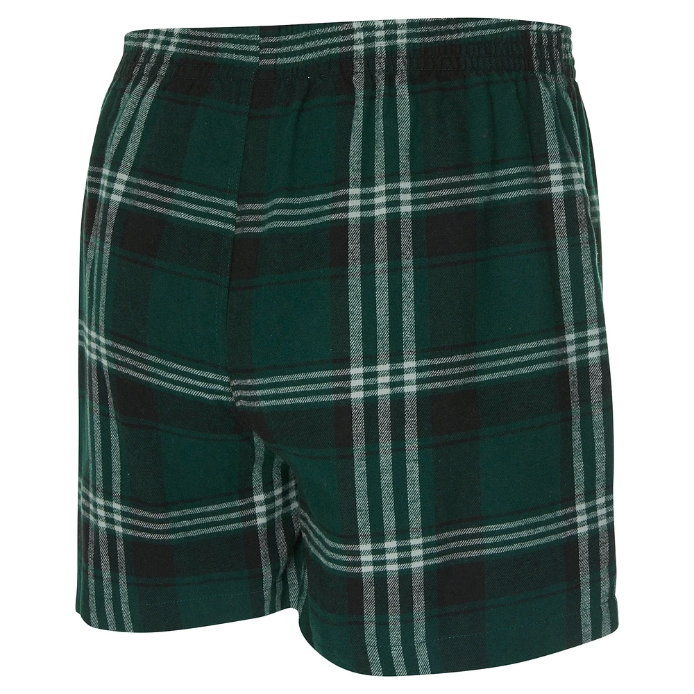 Men's Concepts Sport Kelly Green Boston Celtics Region Flannel Boxer Short