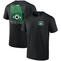 T-shirt noir Fanatics pour hommes Boston Celtics 2022 Champions de la Conférence Est Balanced Attack Roster