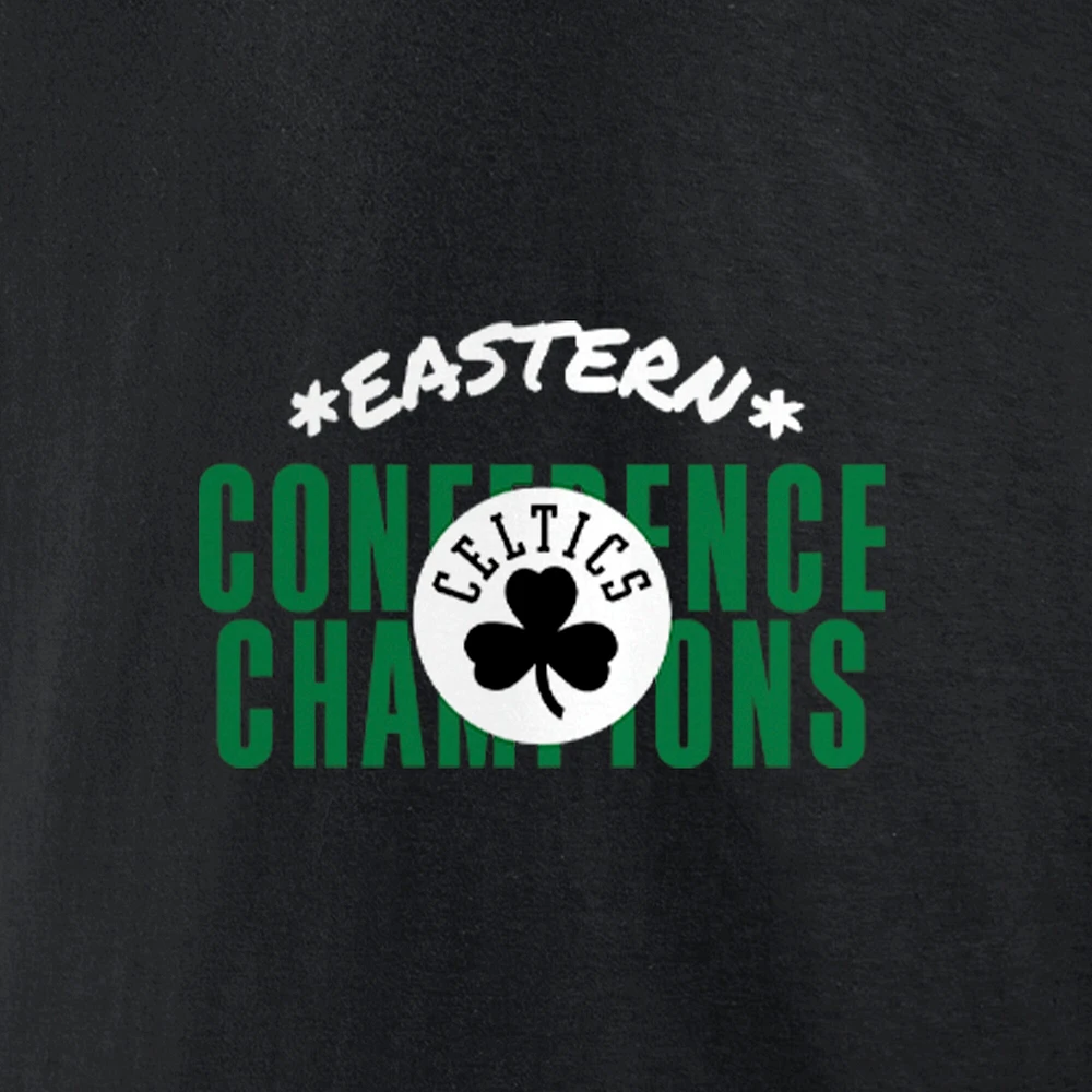 Men's Fanatics Black Boston Celtics 2022 Eastern Conference Champions Balanced Attack Roster T-Shirt