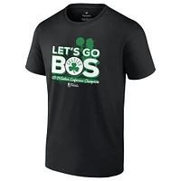 T-shirt noir Fanatics pour hommes des Boston Celtics 2024 Champions de la Conférence Est Layup Drill