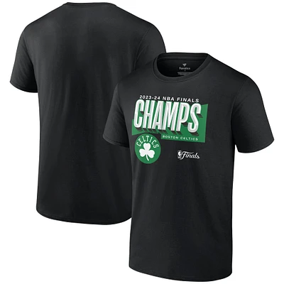 Fanatics pour hommes noir Boston Celtics 2024 NBA Finals Champions Big & Tall Pick Roll Defense T-shirt