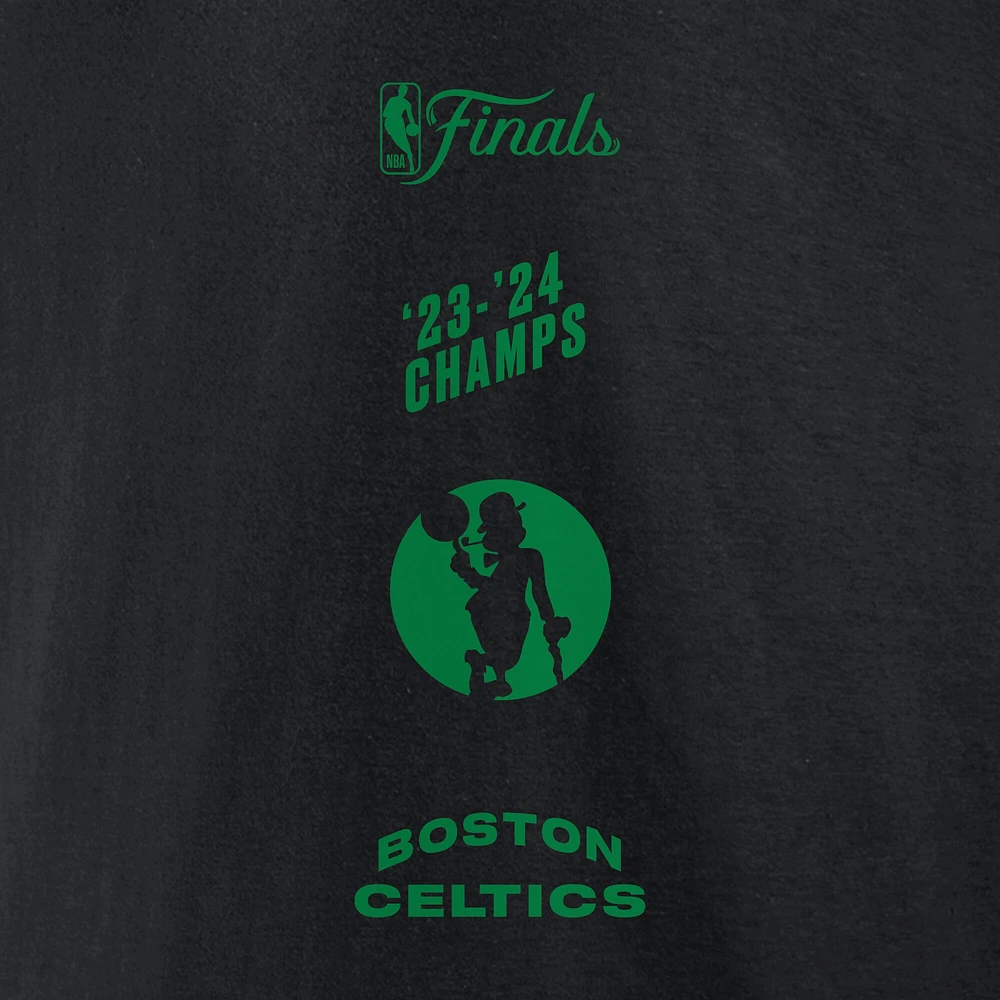 Men's Fanatics Black Boston Celtics 2024 NBA Finals Champions Drive to the Hoop Long Sleeve T-Shirt