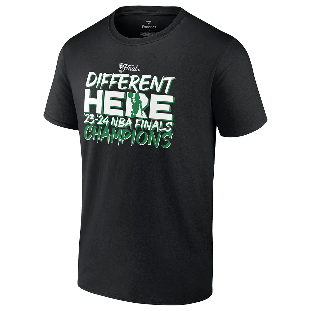 Men's Fanatics Black Boston Celtics 2024 NBA Finals Champions Pump Fake Hometown Originals T-Shirt