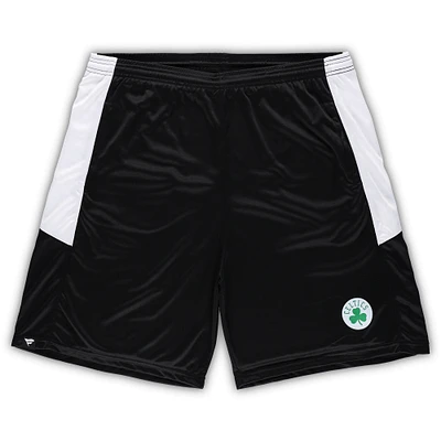 Short d'entraînement Fanatics noir Boston Celtics Big & Tall Champion Rush pour hommes